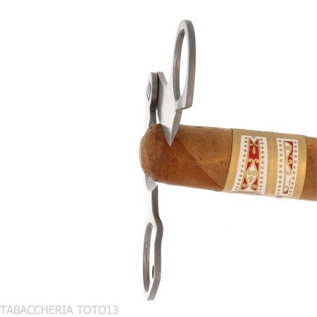 Tijera para puros Damasco de doble hoja modelo Figaro de Fox Knives - Accesorios Del Cigarro