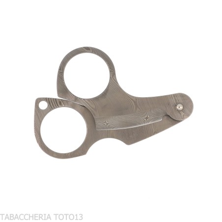 Zigarrenschere mit zwei Klingen aus Damast, Modell Figaro von Fox Knives - Zubehör Cigar
