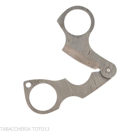 Ciseaux à cigares double lame Damas modèle Figaro par Fox Knives - Accessoires Cigare - Métal