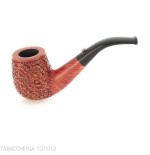 L'anatra Pipa de tabaco curvada Billiard en brezo rústico - Pipas de Tabaco