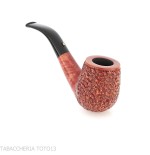 L'anatra Pipa de tabaco curvada Billiard en brezo rústico - Pipas de Tabaco