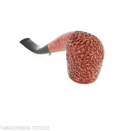L'anatra Pipa de tabaco curvada Billiard en brezo rústico - Pipas de Tabaco