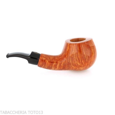Crown Collector Apple shape semi-bent pipe - Tobacco Pipes - Natural root