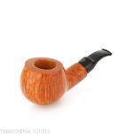 Crown Collector Apple shape semi-bent pipe - Tobacco Pipes - Natural root
