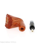 Crown Collector Pipe Dublin Curved - Tobacco Pipes - Natural root