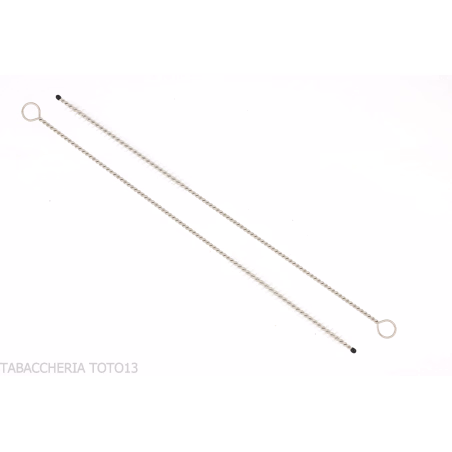 Steel and nylon pipe cleaners for multi-use pipes - Accessories for tobacco pipes - Metal