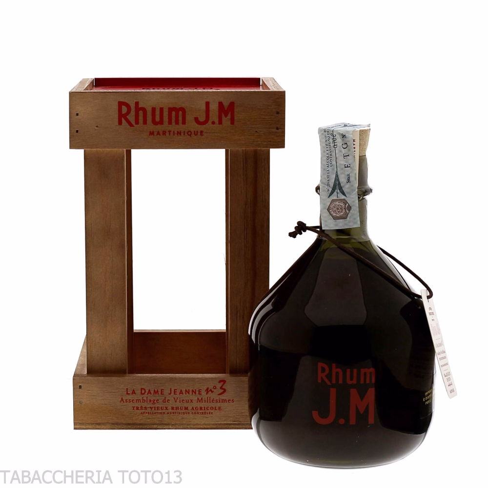 J.M. Rhum Agricole Dame Jeanne n°3 Vol.45,7% Cl.70 - Destilliert