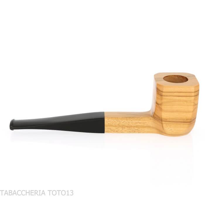 Pipa Panel Billiard de madera de olivo | Milano Pipe