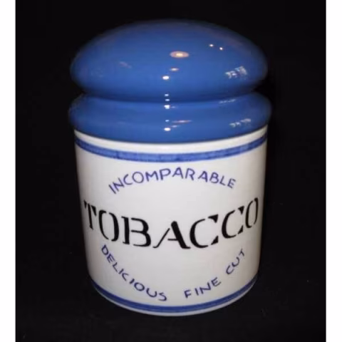 Vaso tabacco da pipa o sigaretta 1 kilo ceramica blu by Savinelli - Accessori Per Pipe