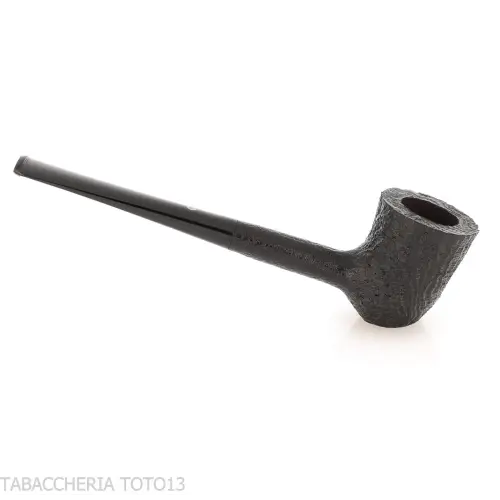 Ashton Ebony pipe Cherrywood shape dark sandblasted - Tobacco Pipes - Natural root