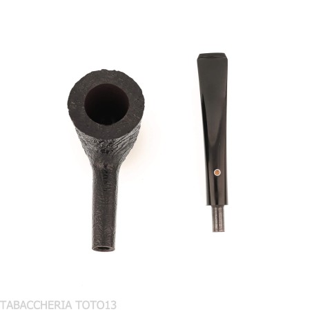 Ashton Ebenholzpfeife, Kirschholzform, dunkel sandgestrahlt-Ashton