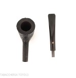 Ashton Ebenholzpfeife, Kirschholzform, dunkel sandgestrahlt-Ashton