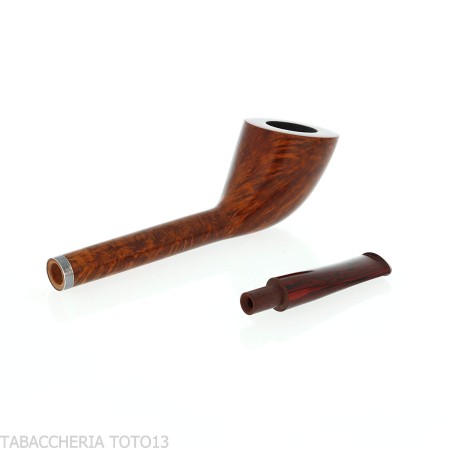 Pipe à tabac de forme Canadian Cutty en bruyère naturelle polie - Pipe Pour le Tabac - Racine naturelle