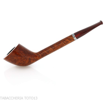 Pipe à tabac de forme Canadian Cutty en bruyère naturelle polie - Pipe Pour le Tabac - Racine naturelle