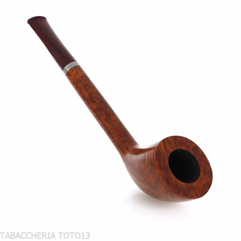 Tobacco pipe Canadian Cutty shape in natural polished briar - Tobacco Pipes - Natural root