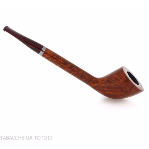 Pipe à tabac de forme Canadian Cutty en bruyère naturelle polie - Pipe Pour le Tabac - Racine naturelle
