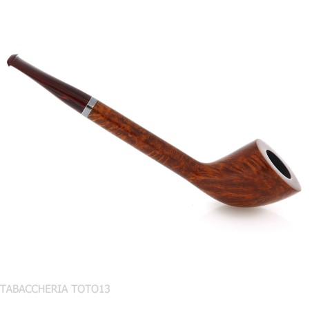 Pipe à tabac de forme Canadian Cutty en bruyère naturelle polie - Pipe Pour le Tabac - Racine naturelle