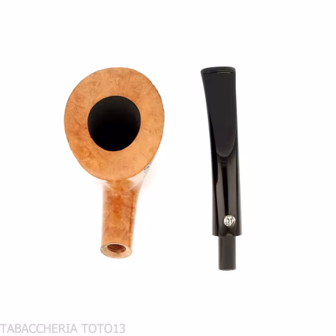 Mastro de Paja Pipa de tabaco de forma ovalada dublin semicurvada en brezo arenado - Pipas de Tabaco