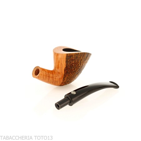 Mastro de Paja pipe à tabac de forme ovale dublin semi-courbée en bruyère sablée - Pipe Pour le Tabac - Racine naturelle