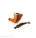 Mastro de Paja Pipa de tabaco de forma ovalada dublin semicurvada en brezo arenado - Pipas de Tabaco