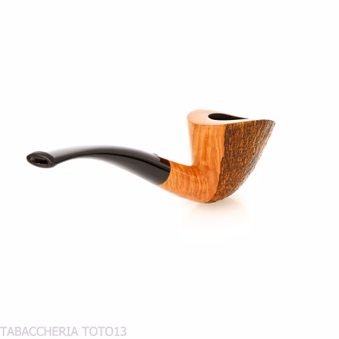 Mastro de Paja Pipa de tabaco de forma ovalada dublin semicurvada en brezo arenado - Pipas de Tabaco