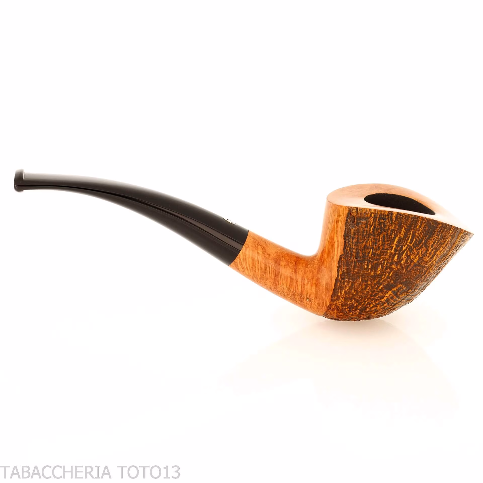 Mastro de Paja forma ovale dublin semicurva in radica sabbiata - Pipe