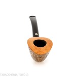 Mastro de Paja Pipa de tabaco de forma ovalada dublin semicurvada en brezo arenado - Pipas de Tabaco