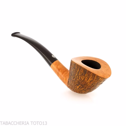 Mastro de Paja forma ovale dublin semicurva in radica sabbiata - Pipe