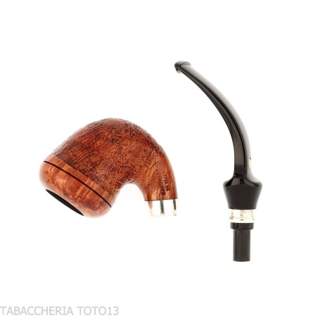 Mastro de Paja Boia Mini, sandgestrahlte Bruyèrepfeife in Calabash-Form - Tabakpfeifen