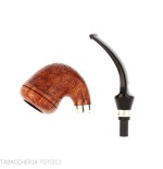 Mastro de Paja Pipa Boia mini de brezo arenado con forma de calabaza - Pipas de Tabaco