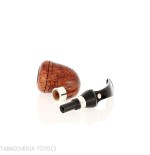 Mastro de Paja Pipe Boia mini en bruyère sablée, forme calebasse - Pipe Pour le Tabac - Racine naturelle
