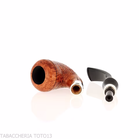 Mastro de Paja Boia mini Calabash shape sandblasted briar pipe - Tobacco Pipes - Natural root