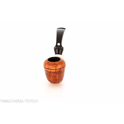Mastro de Paja Boia mini Calabash shape sandblasted briar pipe - Tobacco Pipes - Natural root