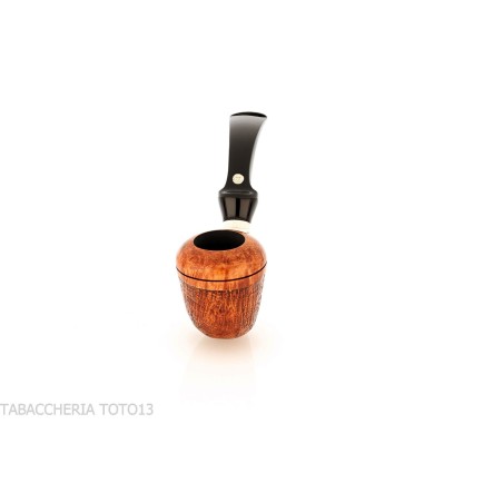 Mastro de Paja Boia Mini, sandgestrahlte Bruyèrepfeife in Calabash-Form - Tabakpfeifen