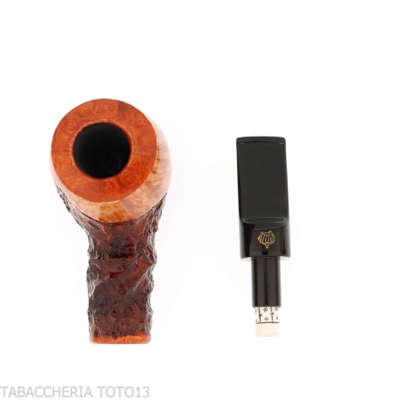 Pipa Crown Viking apple parzialmente rusticata - Pipe