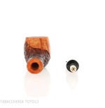 Crown Viking apple pipe partially rusticated-Winsløw Poul