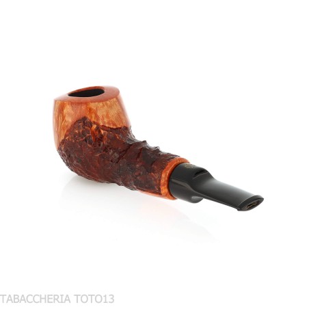 Pipa Crown Viking apple parzialmente rusticata - Pipe