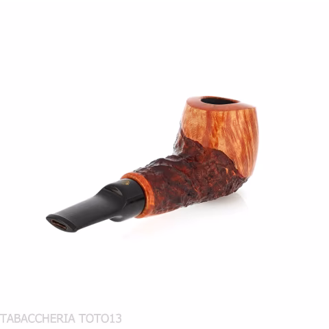 Crown Viking apple pipe partially rusticated-Winsløw Poul