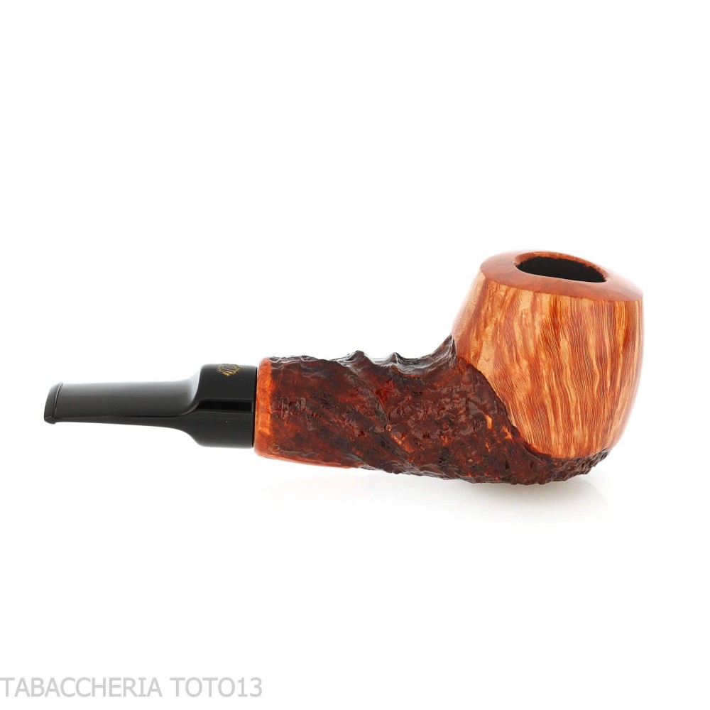 Pipa Crown Viking apple parzialmente rusticata - Pipe