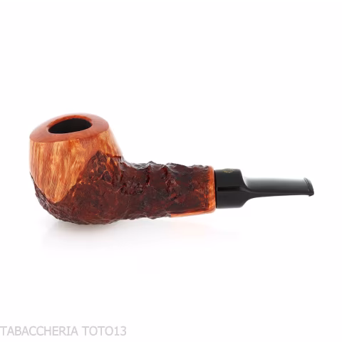 Crown Viking apple pipe partially rusticated-Winsløw Poul