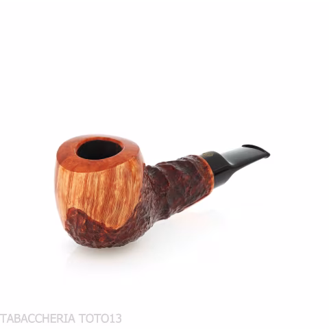 Crown Viking apple pipe partially rusticated-Winsløw Poul