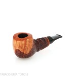 Crown Viking apple pipe partially rusticated-Winsløw Poul