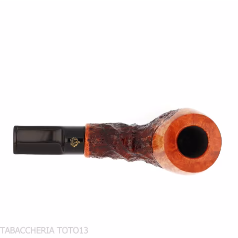 Crown Viking apple pipe partially rusticated-Winsløw Poul