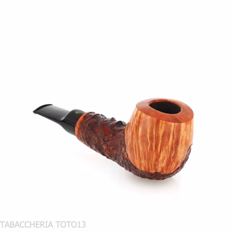 Crown Viking apple pipe partially rusticated-Winsløw Poul
