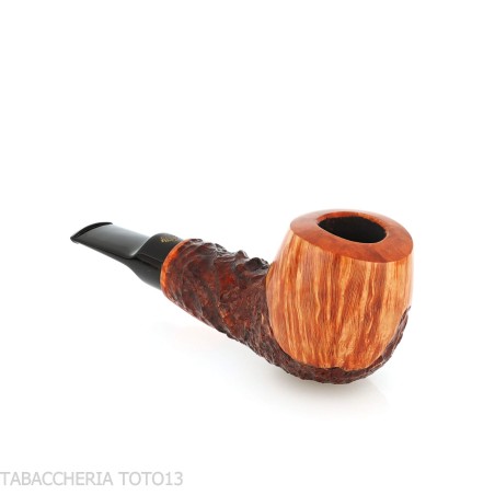 Pipa Crown Viking apple parzialmente rusticata - Pipe