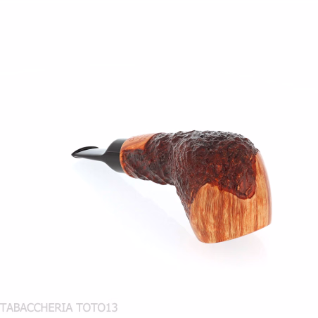 Crown Viking apple pipe partially rusticated-Winsløw Poul
