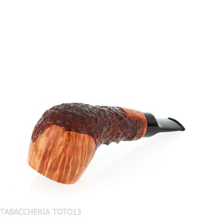 Pipa Crown Viking apple parzialmente rusticata - Pipe