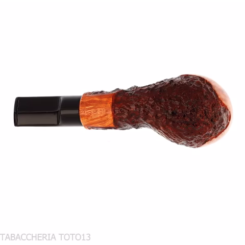 Crown Viking apple pipe partially rusticated-Winsløw Poul