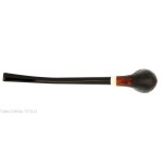 Aldo Velani pipe churchwarden bent egg sablé noir - Pipe Pour le Tabac - Racine naturelle