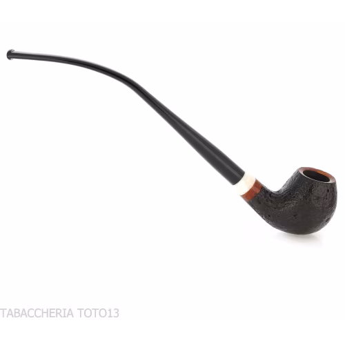 Aldo Velani Churchwarden Bent Egg sandgestrahlt schwarz-Aldo Velani